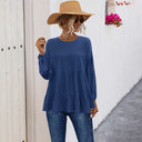 Chic Women's Ruffle Tunic with Relaxed Fit