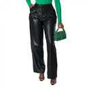 Chic Faux Leather Trousers for Women