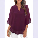 Flared Sleeve Women's Airy Blouse