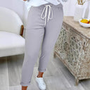 Women's Relaxed Fit Pants with Adjustable Waist