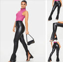 High-Shine Leggings with Trendy Side Zippers