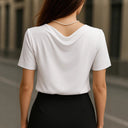 Chic V-Neck Short Sleeve Blouse for Women