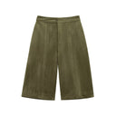 Chic Suede Imitation Pencil Skirt for Women