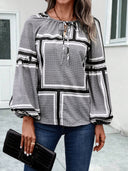 Chic Women's Blouse with Ruffle Accents and Trendy Design