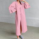 Charming Women's Kimono Bathrobe with Ruffle Accents