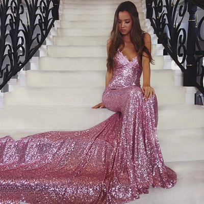Shimmering Sequin Long Sleeve Dress for Women