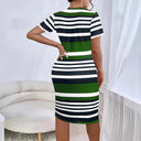 Chic Women's Striped Fitted Dresses
