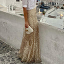 Sequin Evening Dress for Women with Flowing Design