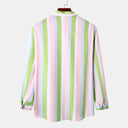Stylish Women's Long Sleeve Striped Blouse with Modern Design