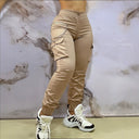 Stylish Women's Cargo Jogging Pants with Side Pockets