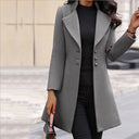 Chic Asymmetric Cut Long Blazer for Women