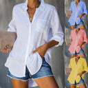 Chic Women's Blouse in Airy Fabric