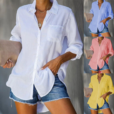 Chic Women's Blouse in Airy Fabric