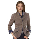 Stylish Women's Blazer Jacket with Button Closure and Handy Pockets