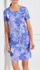 Floral Print Short Sleeve Women's Dress