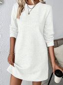 Textured Women's Sweat Dress for Everyday Wear