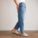 Women's Denim Trousers with Spacious Pockets