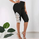 High-Waisted Floral Cut-Out Women's Leggings