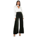 Chic Velvet Wide-Leg Pants for Women