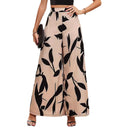 Floral Print Women's High-Waisted Summer Trousers