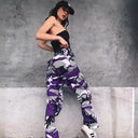 Modern Camouflage Women's Cargo Pants with Versatile Pockets