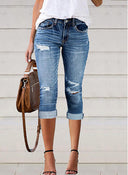 Women's 3/4 Jeans in Vintage Wash