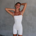 Chic Ladies' Bodysuit with Slim Straps and Flattering Fit