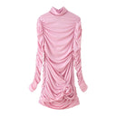 Chic High Collar Ruffled Women's Top