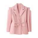 Stylish Women's Blazer Jacket with Wide Shoulders