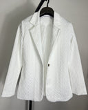 Chic Knitted Blazer for Women with Stylish Finish
