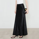 Satin Viscose Maxi Skirt for Women
