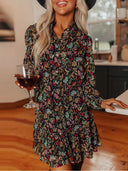 Floral Women's Blouse Dress – Chic Style