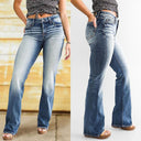 Vintage High-Waist Bootcut Jeans for Women