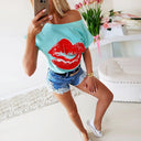 Ladies' Lace-Trim Denim Shorts
