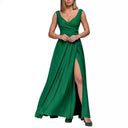 Women's Chic Maxi Dress with Wrap Design