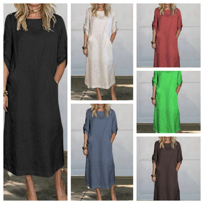 Stylish Women's Maxi Dress with Pockets
