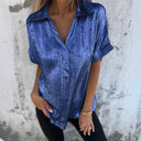 Satin Blouse with Glossy Finish for Women