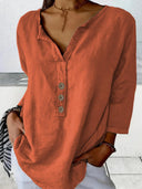 Chic Women's Blouse with Button Placket