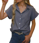 Chic Short Sleeve Blouse for Women