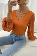 Chic Ruffle V-Neck Blouse for Women