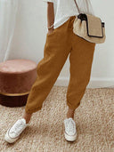 Ladies' Linen Drawstring Pants for Everyday Wear