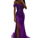 Sequined Women's Evening Dress for Glamorous Occasions