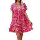 V-Neck Ruffle Summer Dress for Women