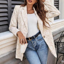 Floral Embroidered Women's Blazer Jacket