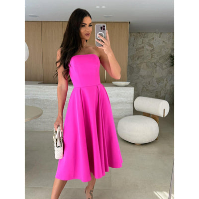 Chic Strapless Cocktail Dress for Women
