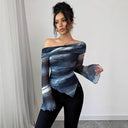 Off-Shoulder Women's Blouse for Chic Style