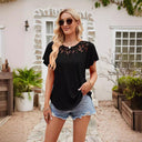 Lace-Trimmed Women's Blouse for All Occasions