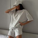 Chic Women's T-Shirt and Shorts Ensemble