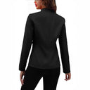 Chic Women's Blazer with Contemporary Design and Button Accents