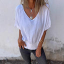 Stylish Women's Blouse with Ruffle Hem